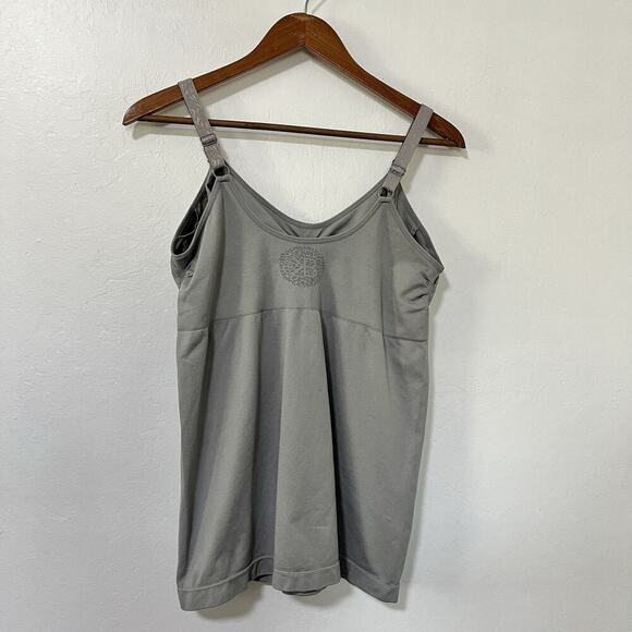 Kindred Bravely Maternity & Nursing Tank Top Size XXL Grey Built in Bra Comfy - Picture 2 of 7